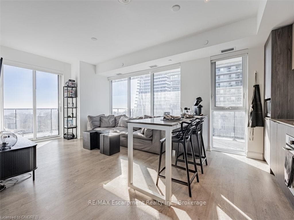 Dining area with plenty of natural light and light