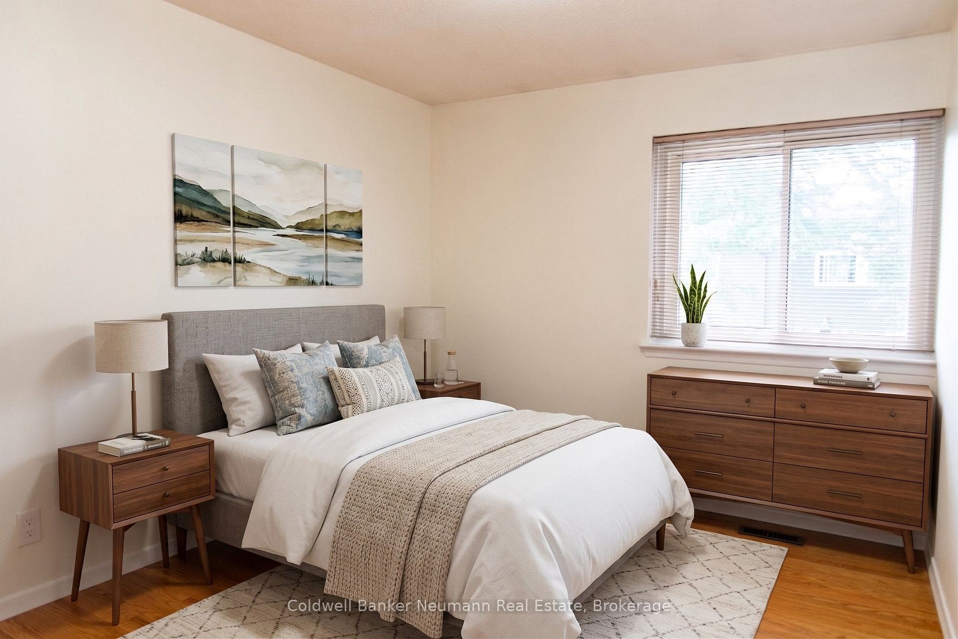 Virtually Staged bedroom
