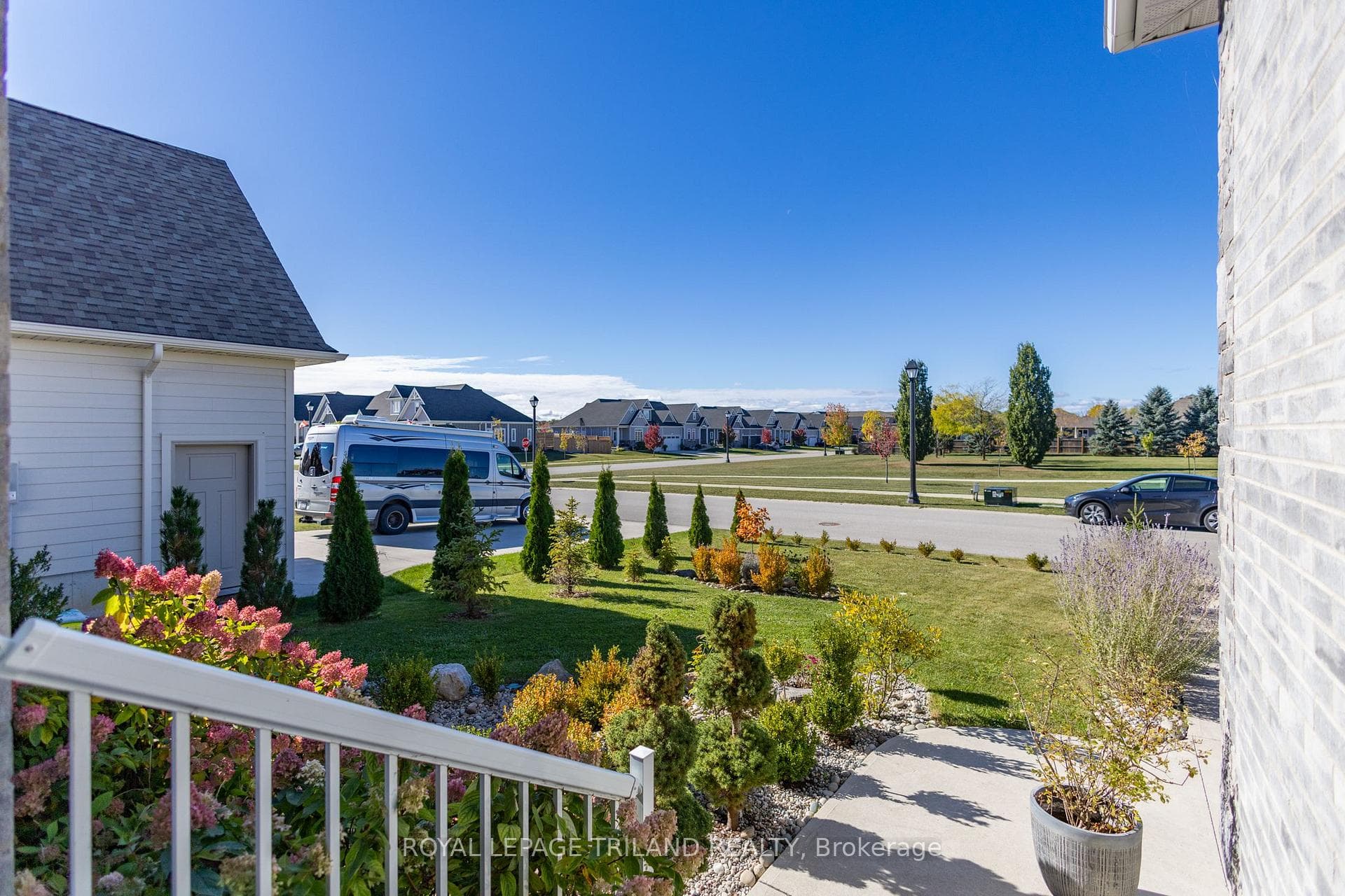 Ideally located across from permanent green space