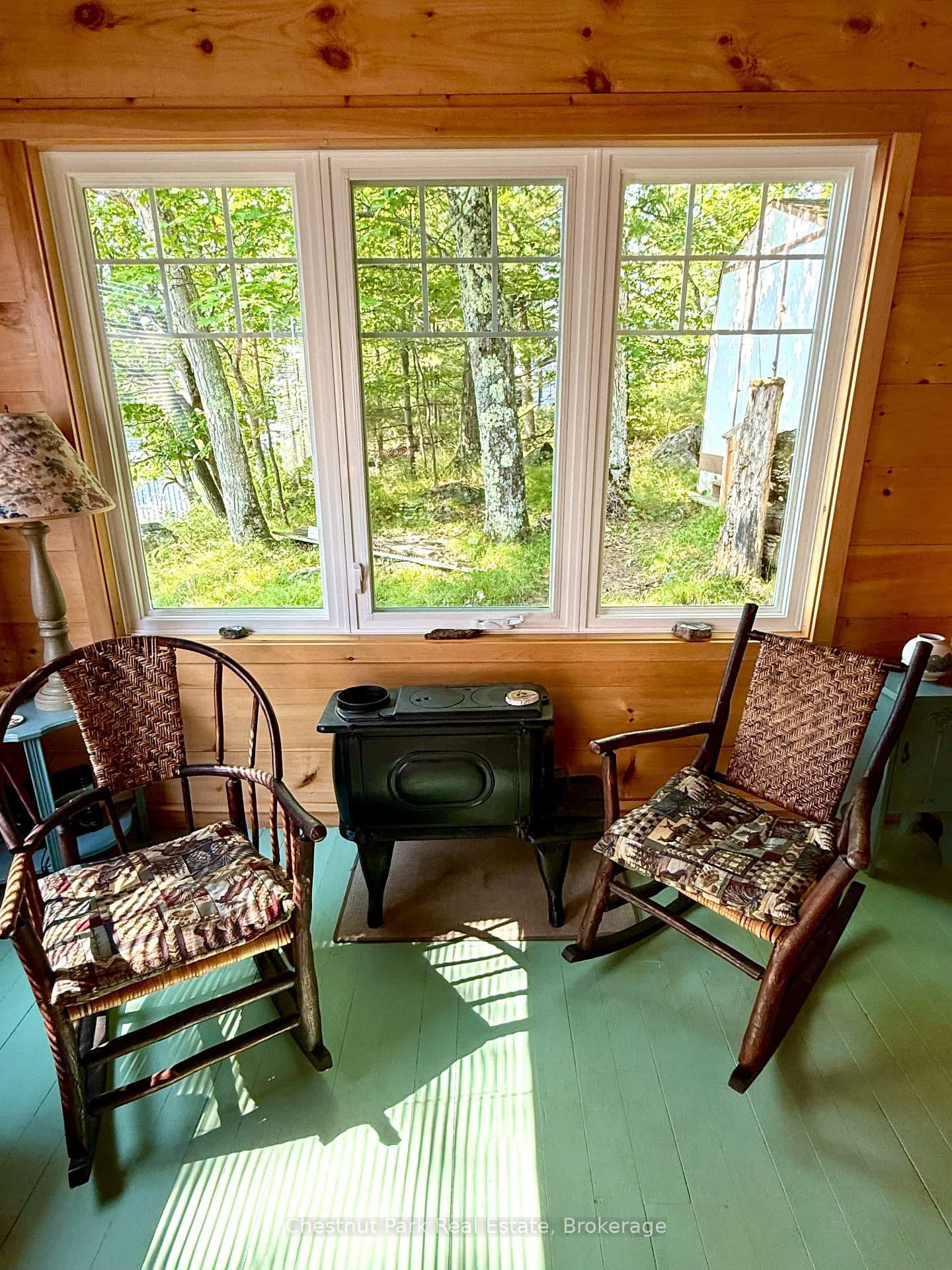 Two vintage Old Hickory chairs