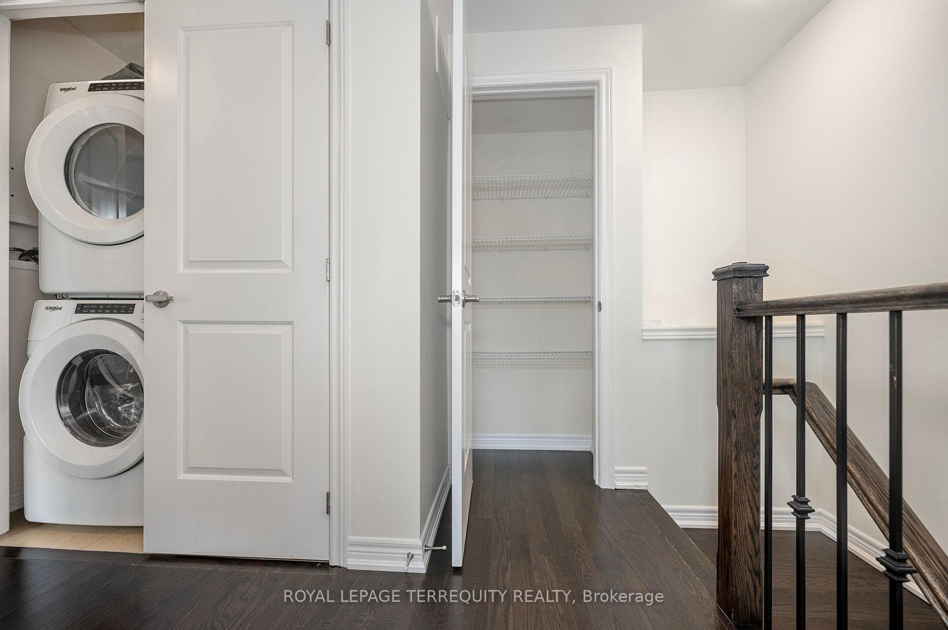 Upper Level Linen Close and Laundry Room
