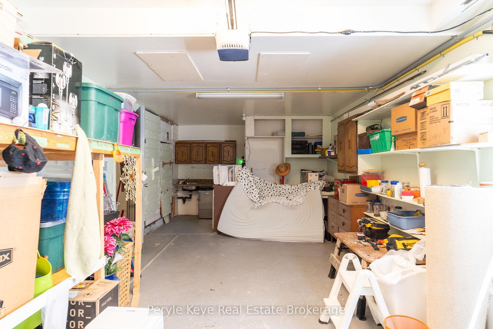 Attached heated garage