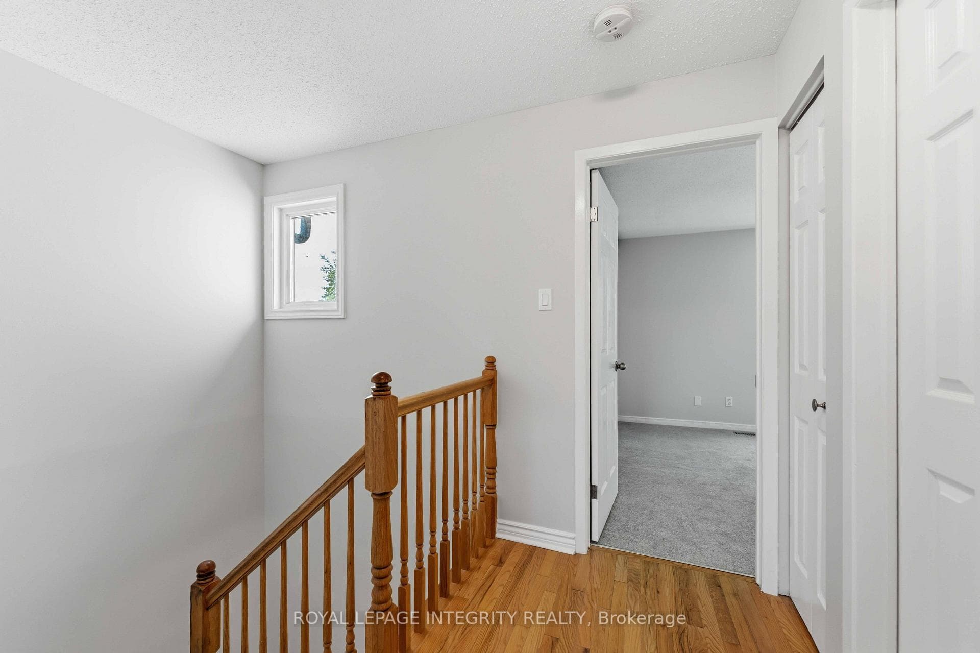 hardwood in upstairs hallway