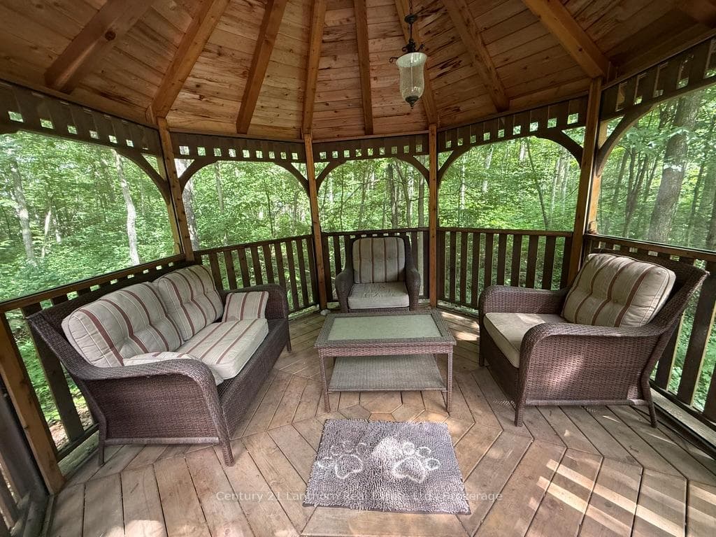 Inside gazebo
