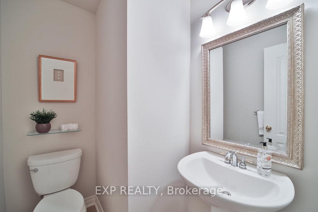 Convenient main level powder room