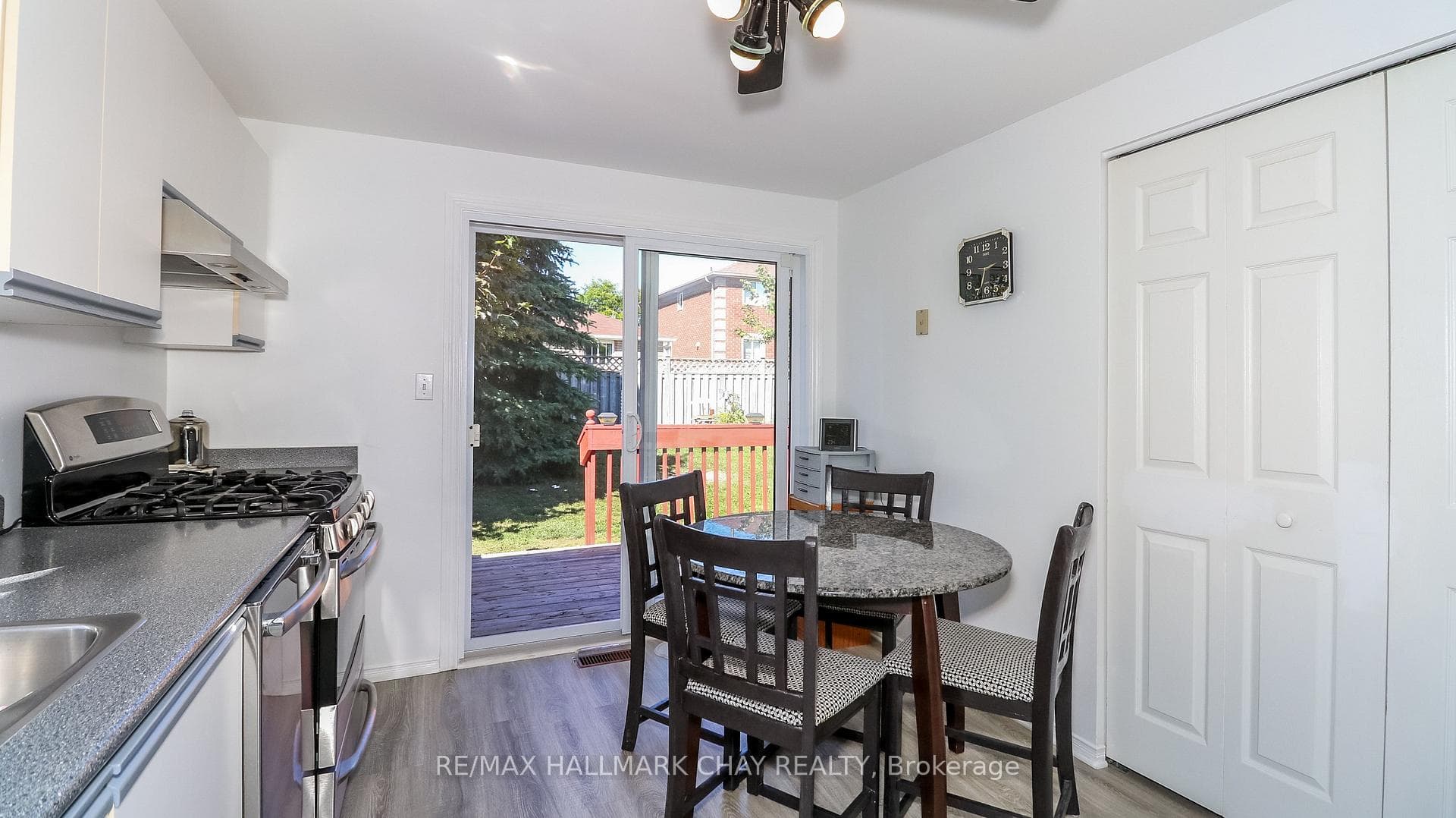 Walk Out To Deck and Fenced Yard