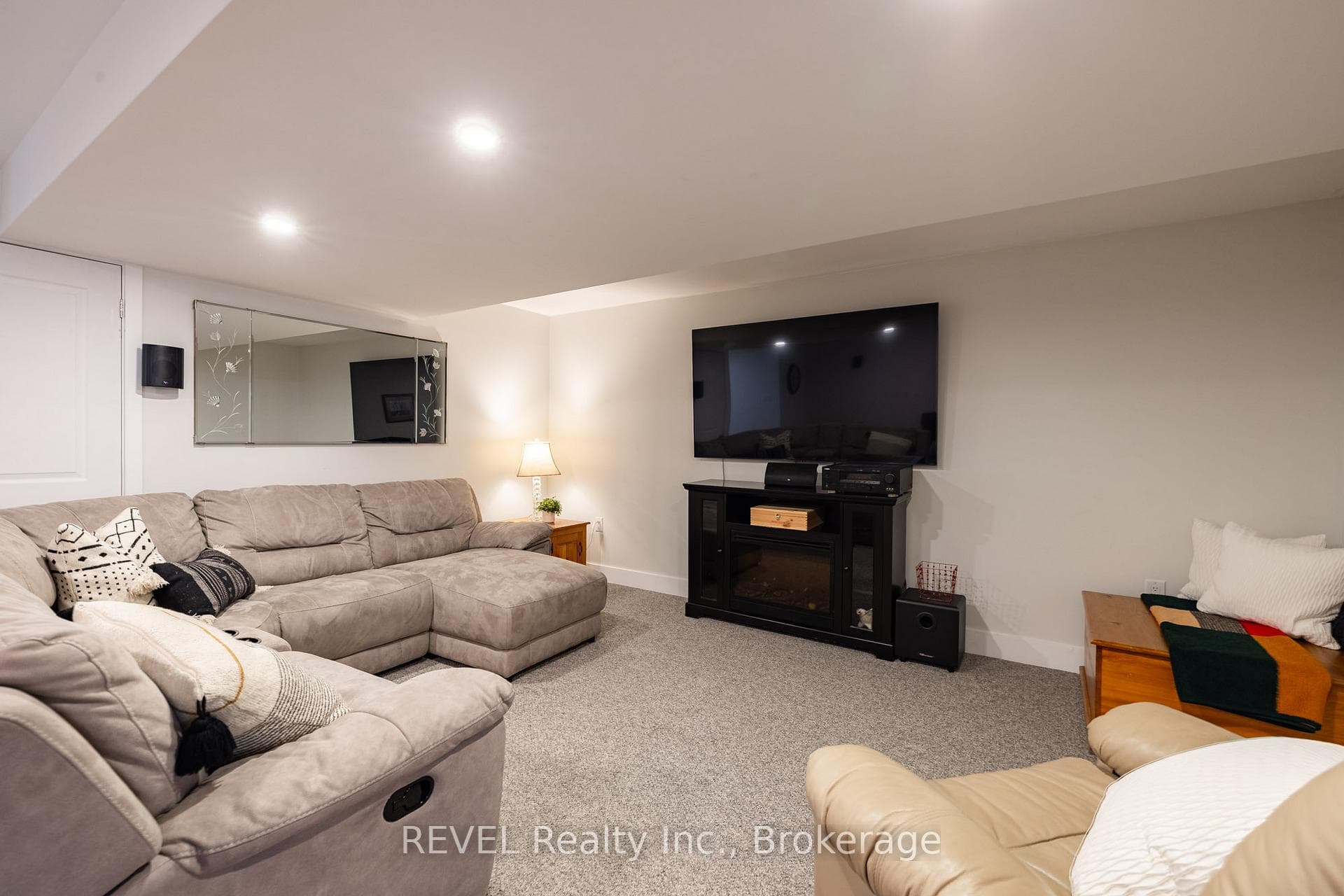 Basement rec room