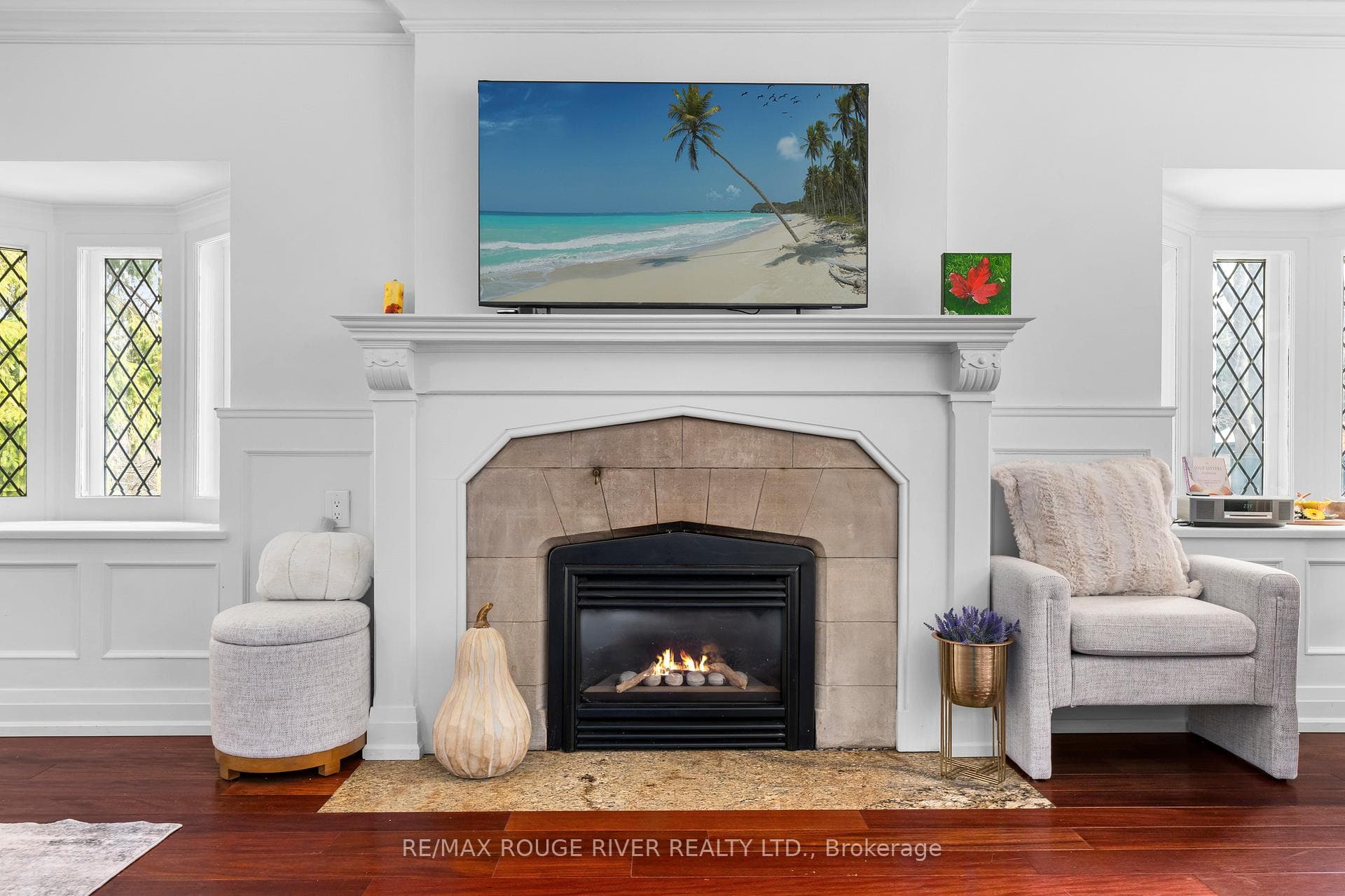 Cozy Gas Fireplace in Living Area