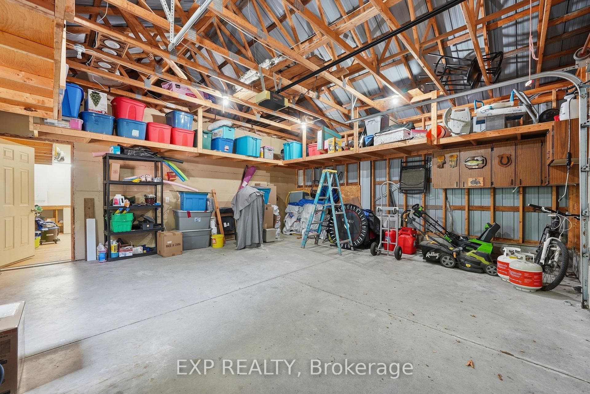 interior of garage