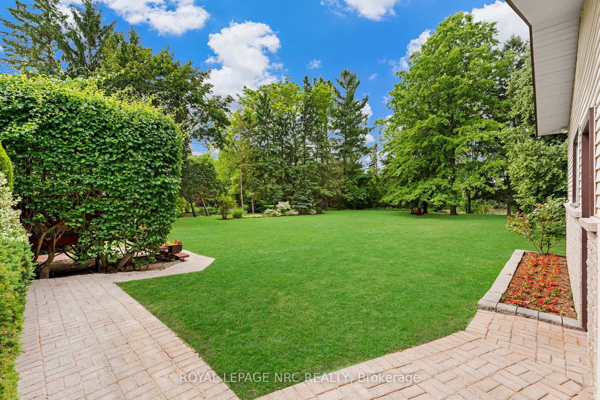 Backyard view.