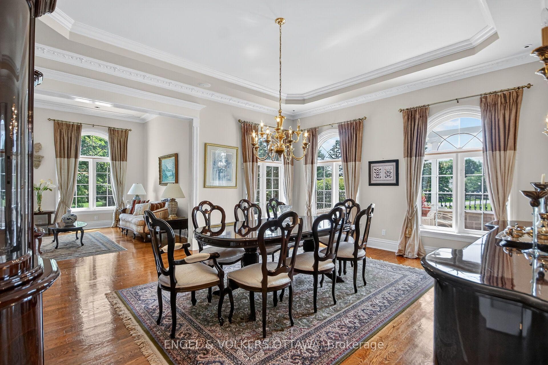 Formal dining room off the kitchen