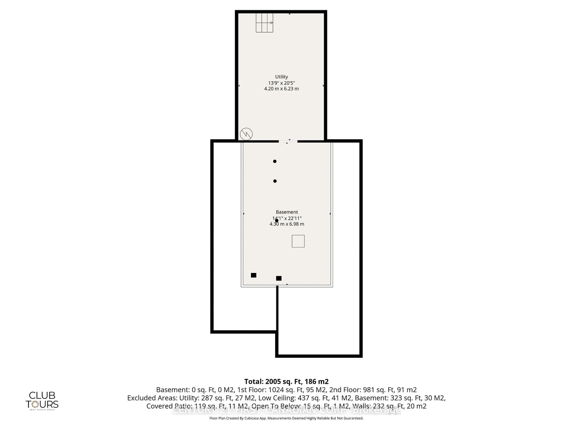 Basement floor plan
