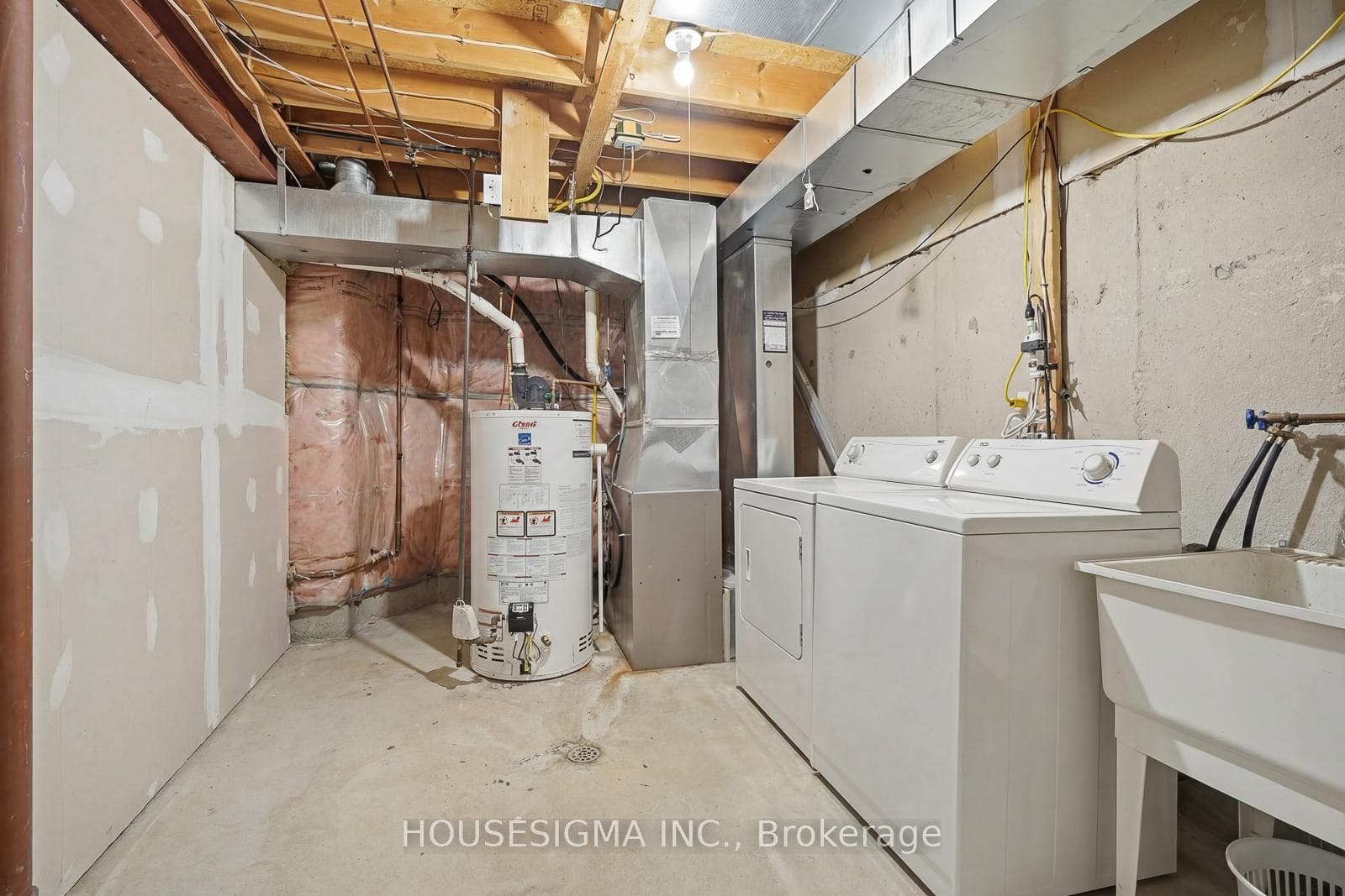 Laundry room in the basement