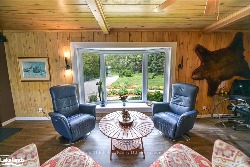 Bay window overlooking magnificent gardens