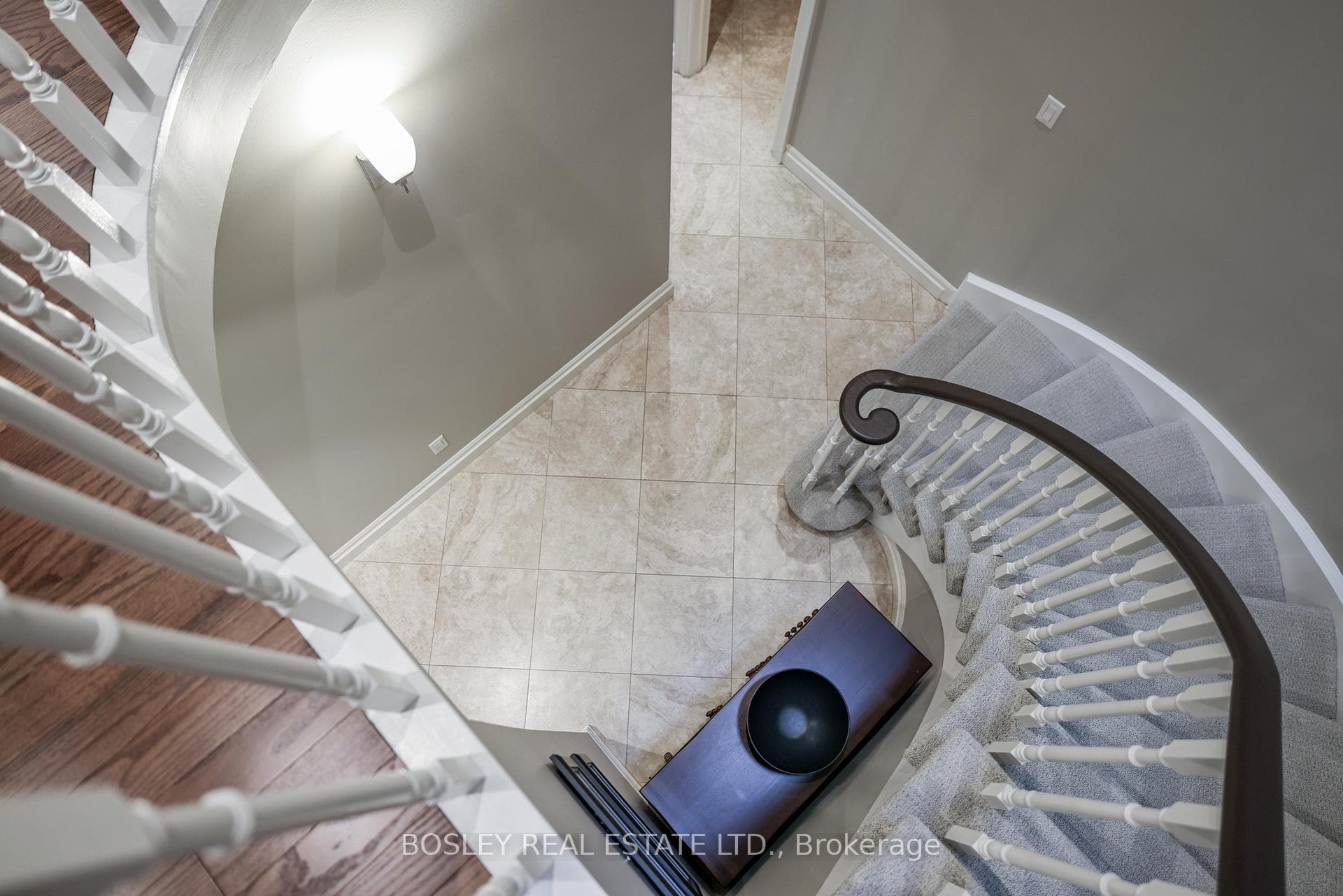 Grand Circular Staircase with Skylight