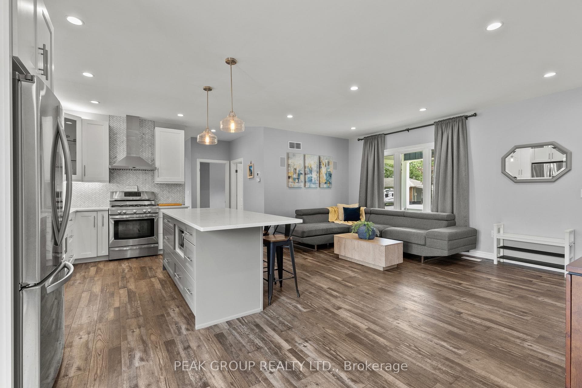 Main floor open concept Kitchen/living room