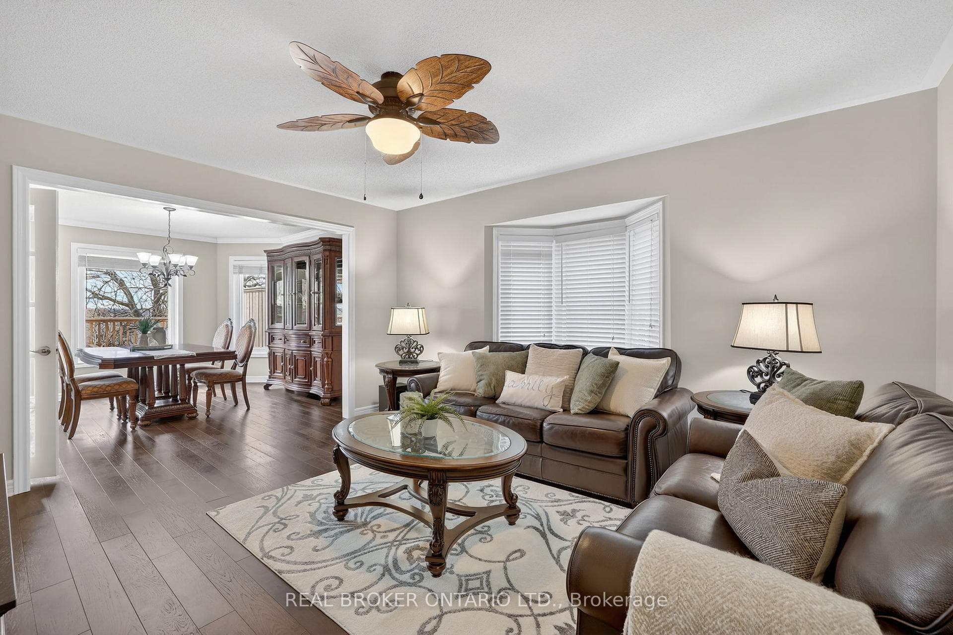Family Room with Large Windows