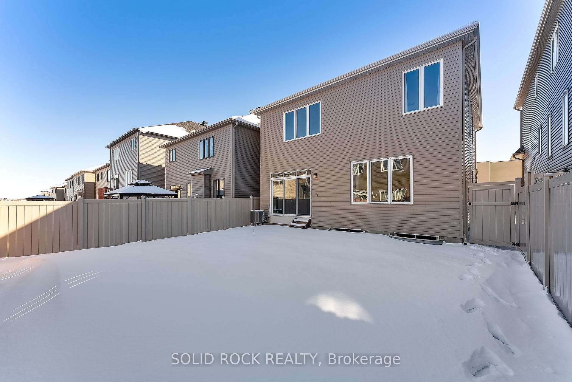 Fully fenced yard