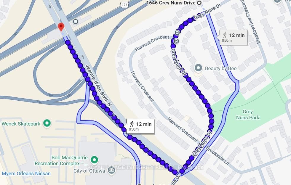 Just a short walk to the LRT