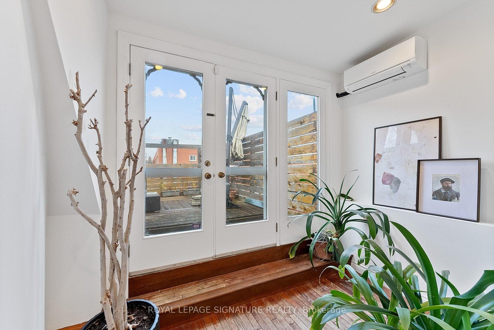 French Doors to Third floor deck