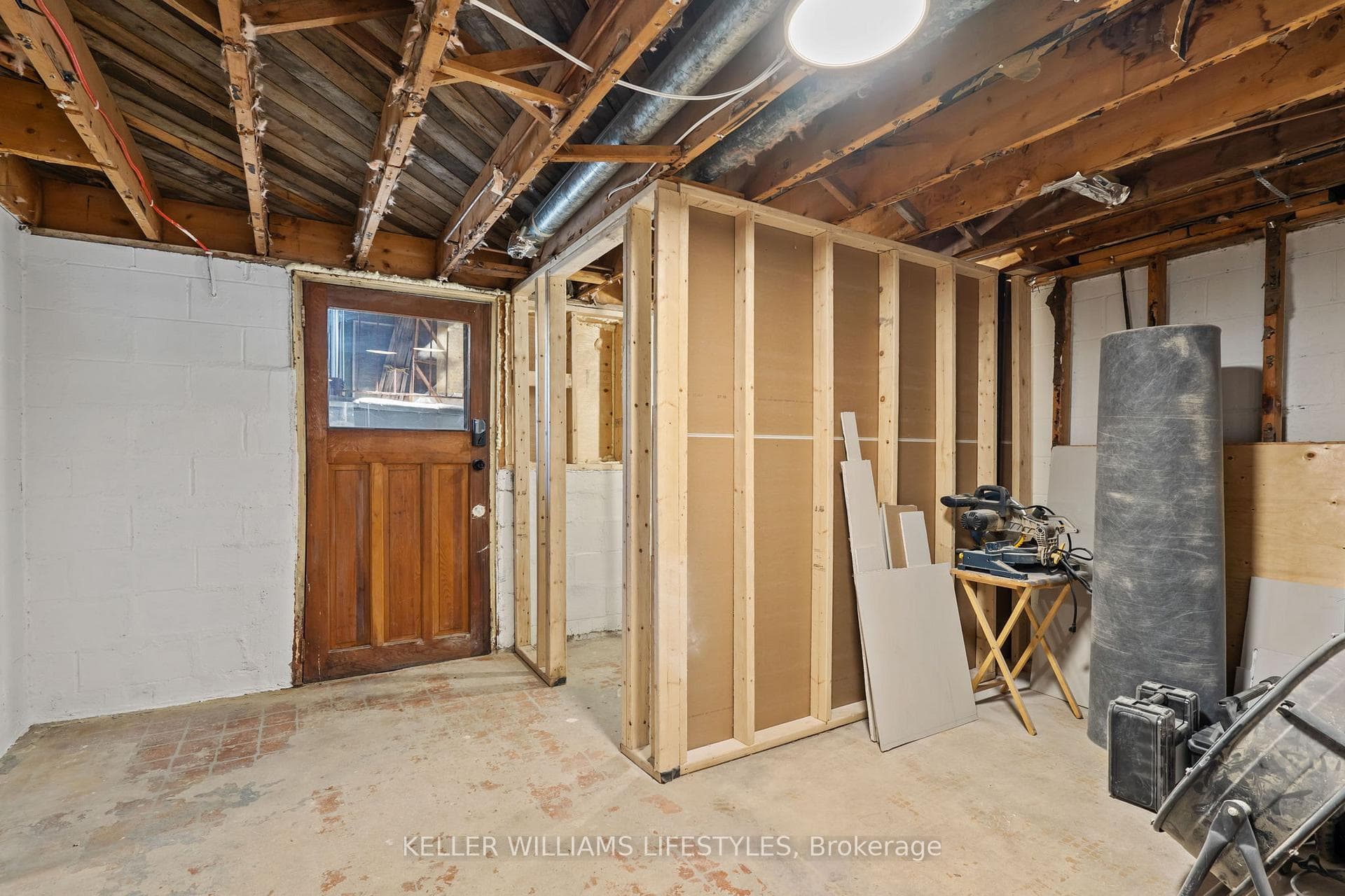 Secondary unit rear entrance