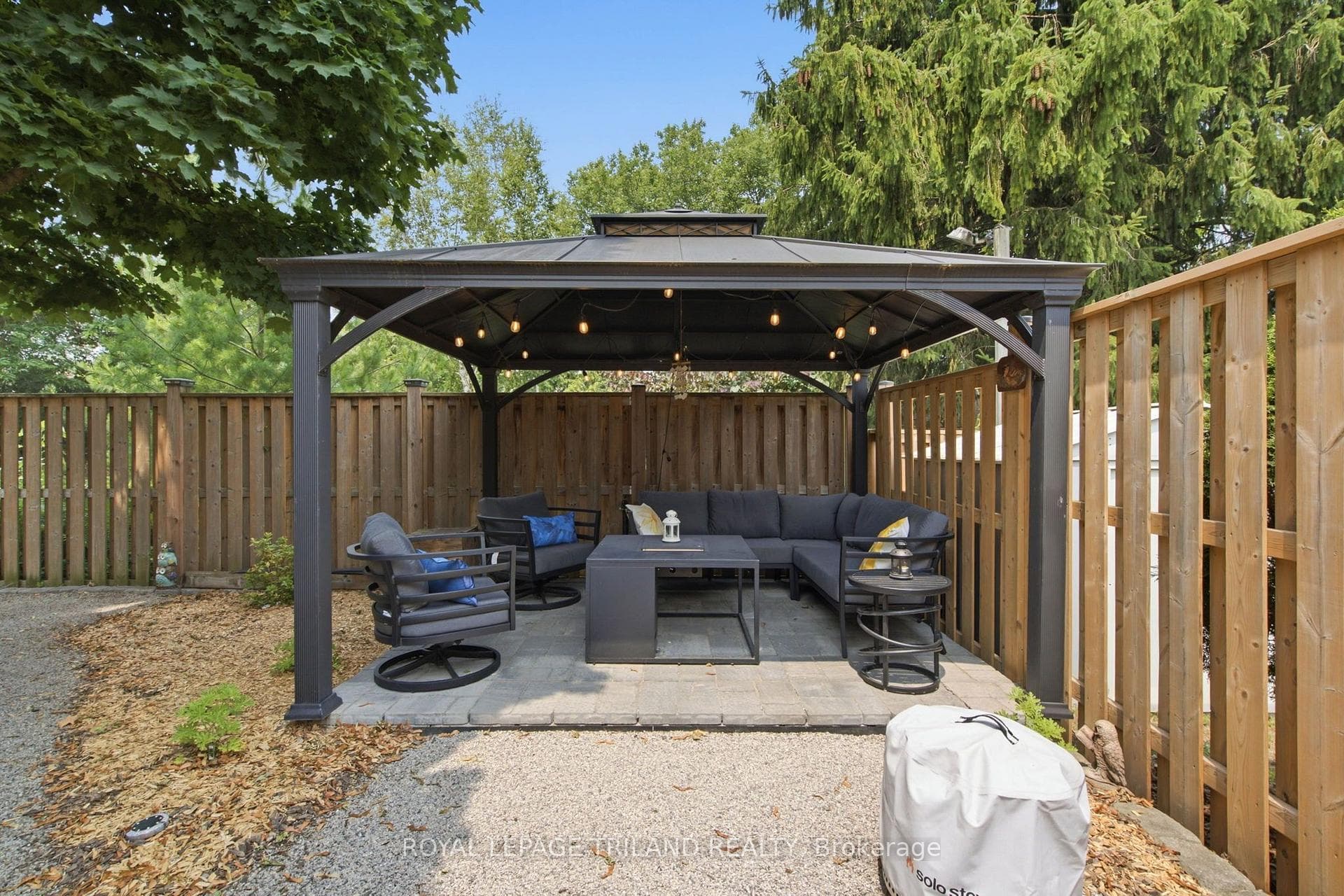 Back yard - gazebo