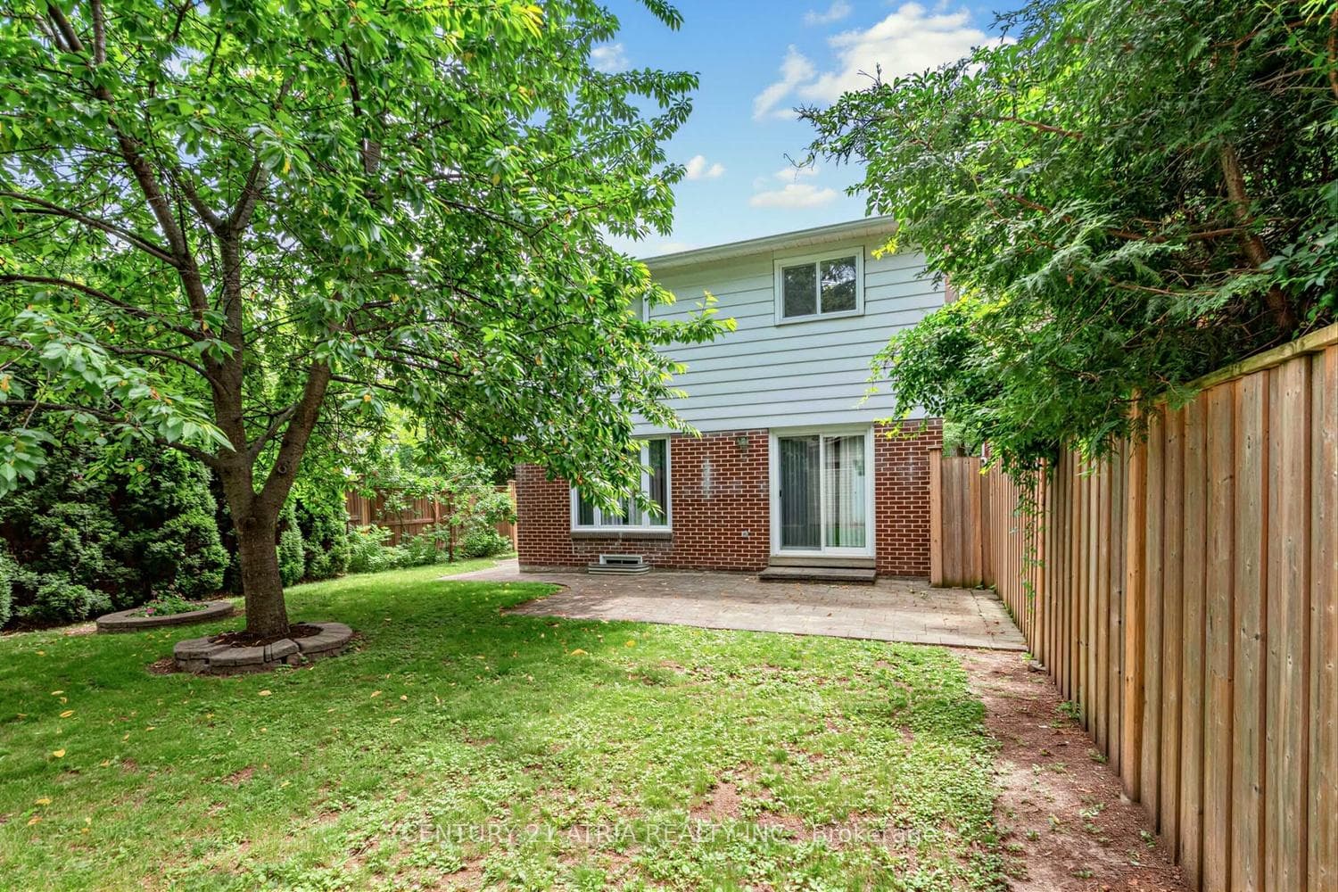 Very private backyard all fenced