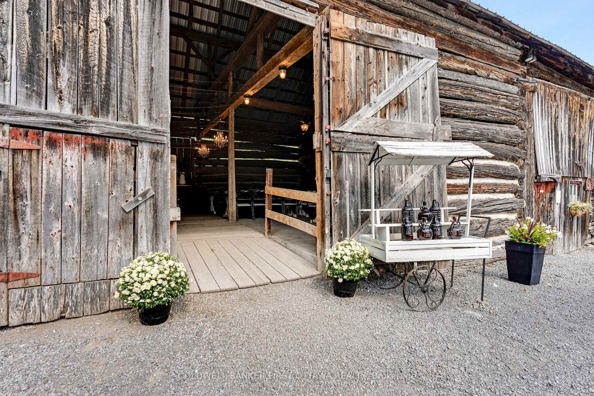 Entrance to main reception barn