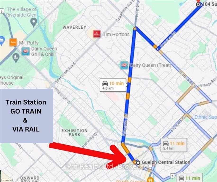 10MIN TO GO TRAIN STATION & VIA RAIL