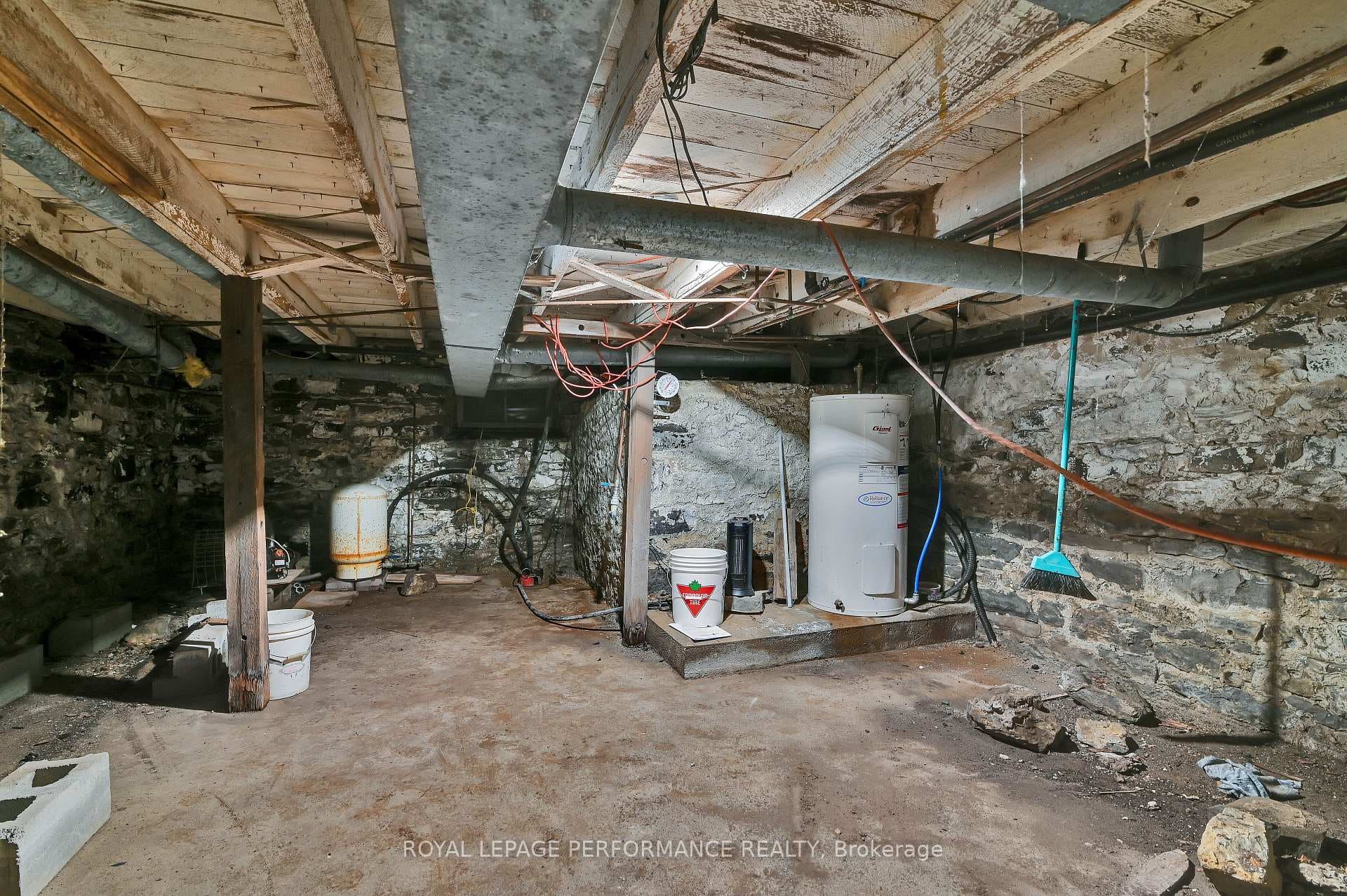 Unfinished Basement utility area
