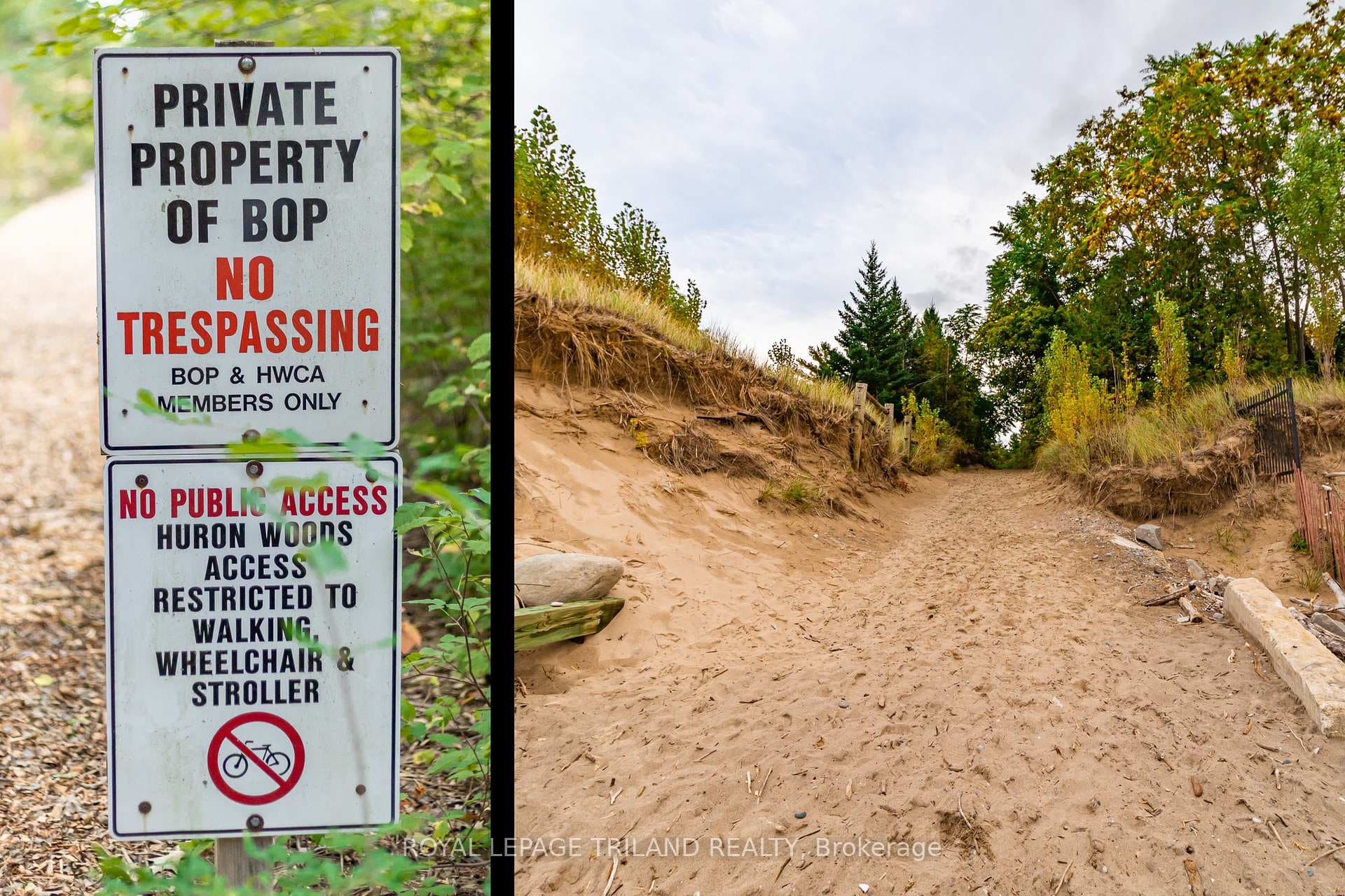 Direct & permanent access to Beach O' Pines beach