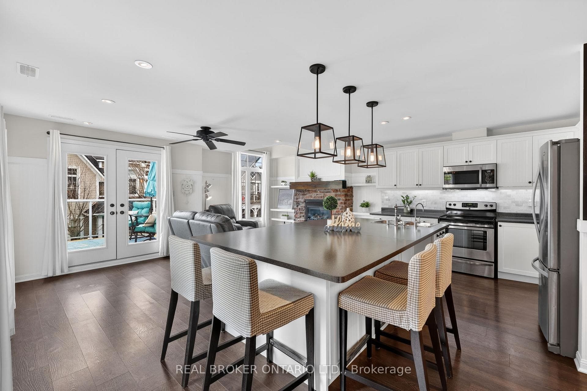 Open concept kitchen