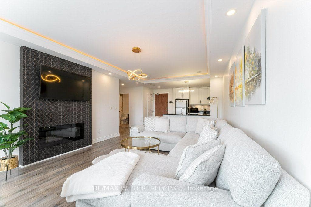 Living Room with Large Sofa