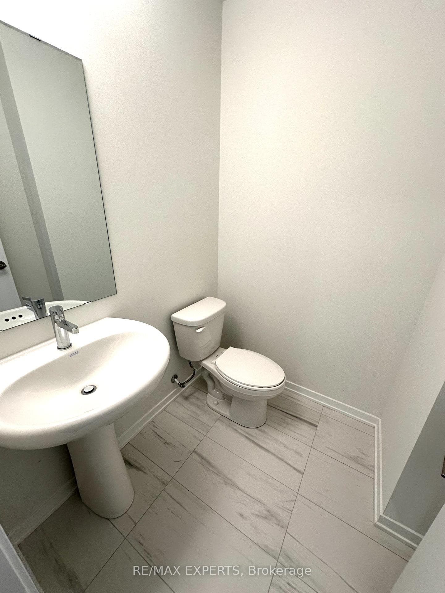Upstairs 2 piece bathroom.