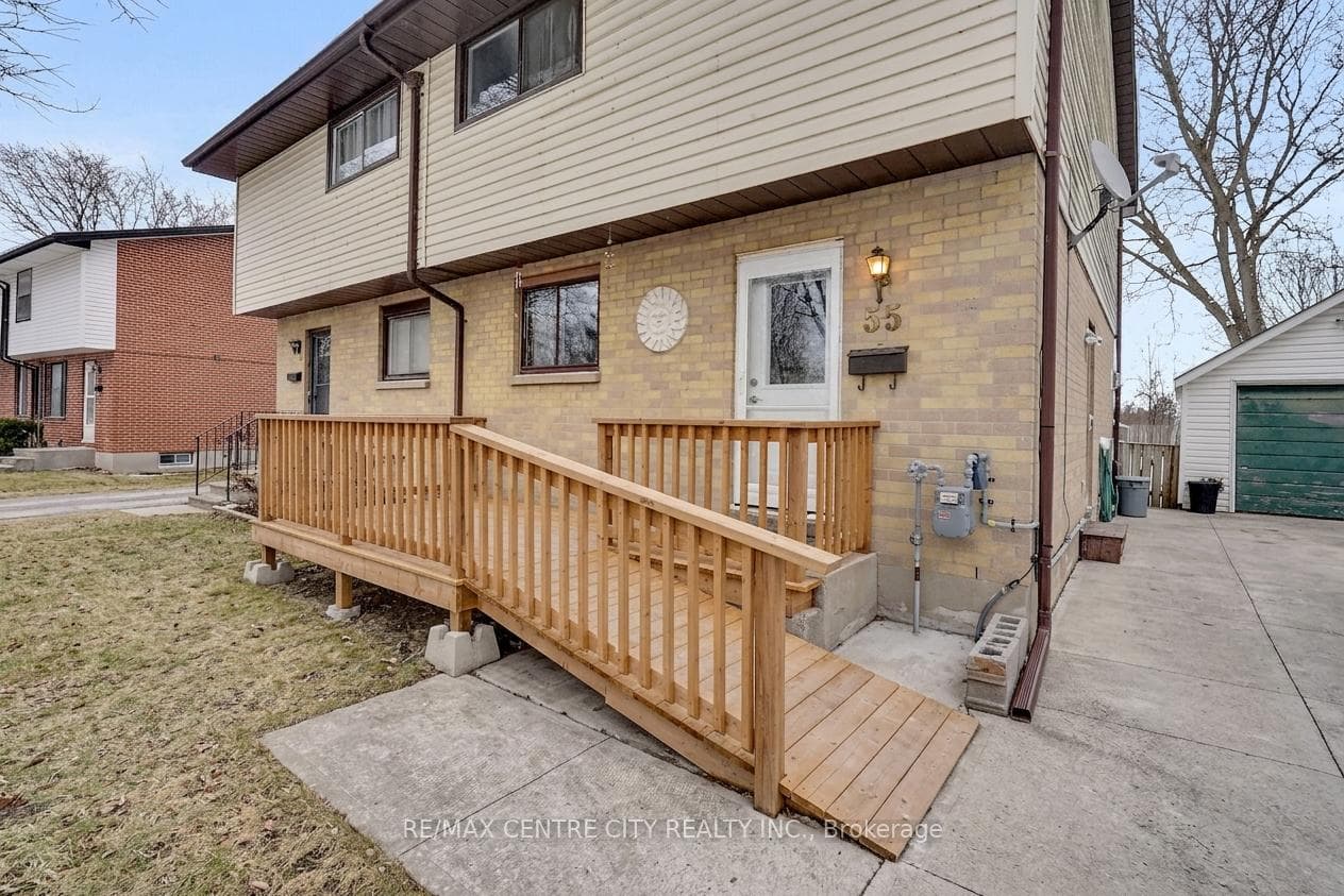 Spacious front porch