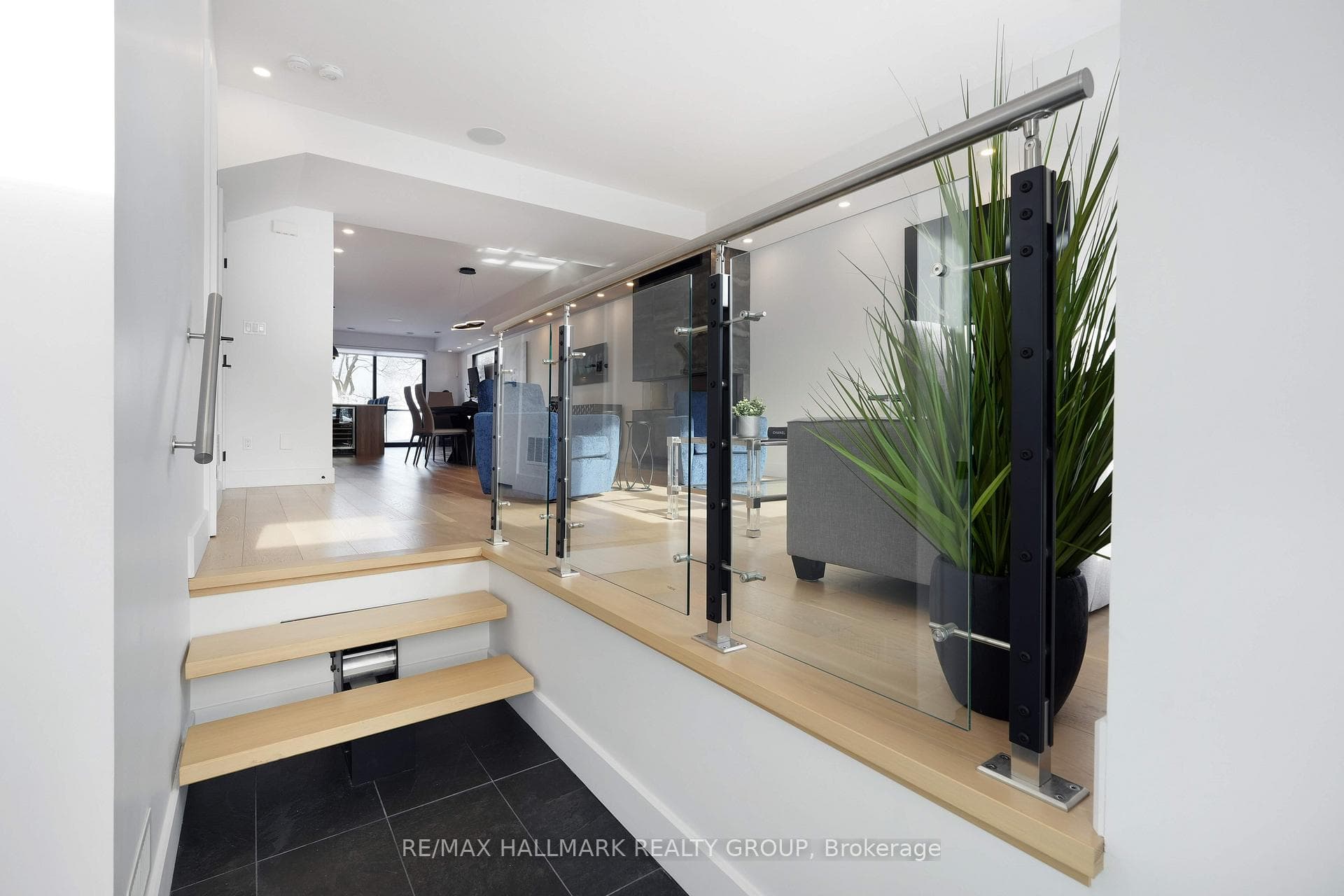 Main Level - Foyer with architectural glass
