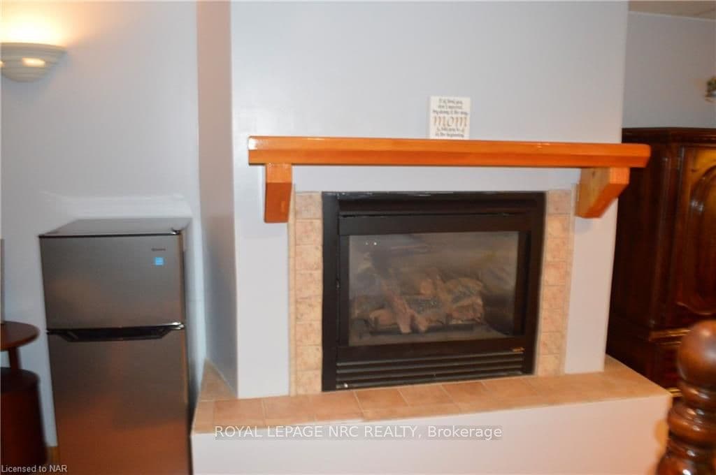 gas fireplace in Lower level Bedroom