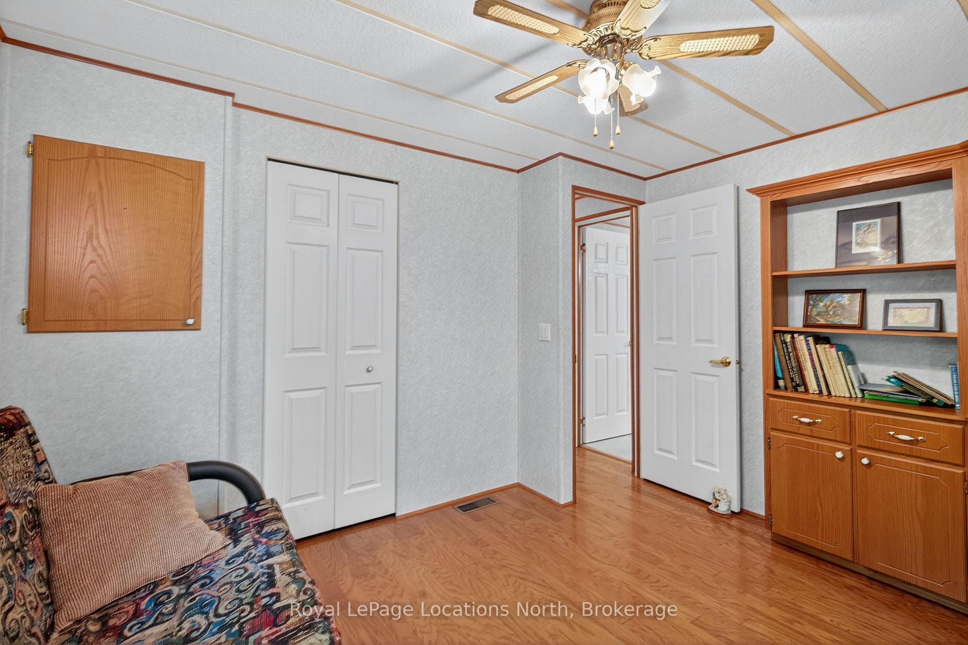 Bedroom #2 with access to back deck