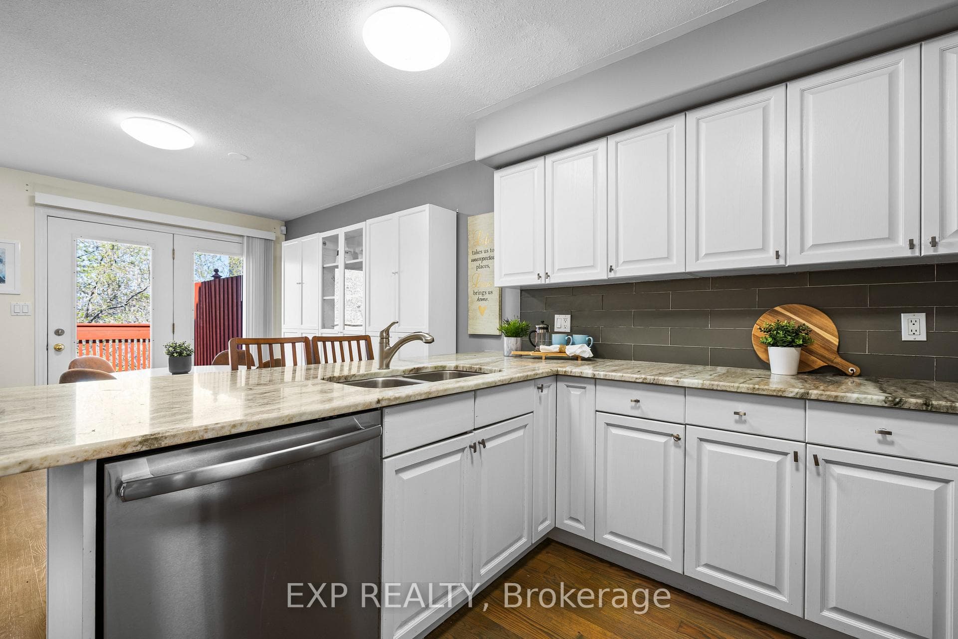Kitchen with Granite Counter