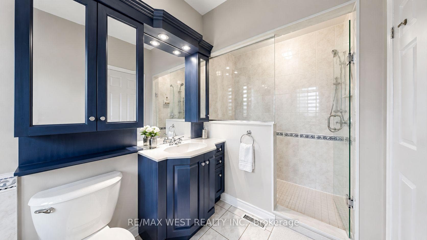 Primary Ensuite with Walk-In Glass Shower