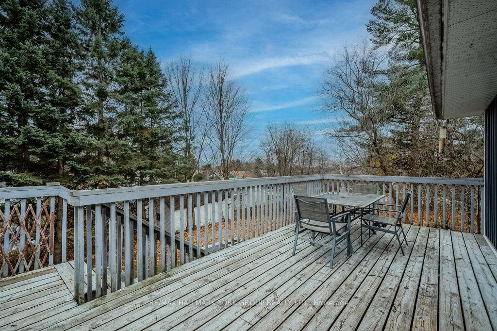 Rear deck off Kitchen
