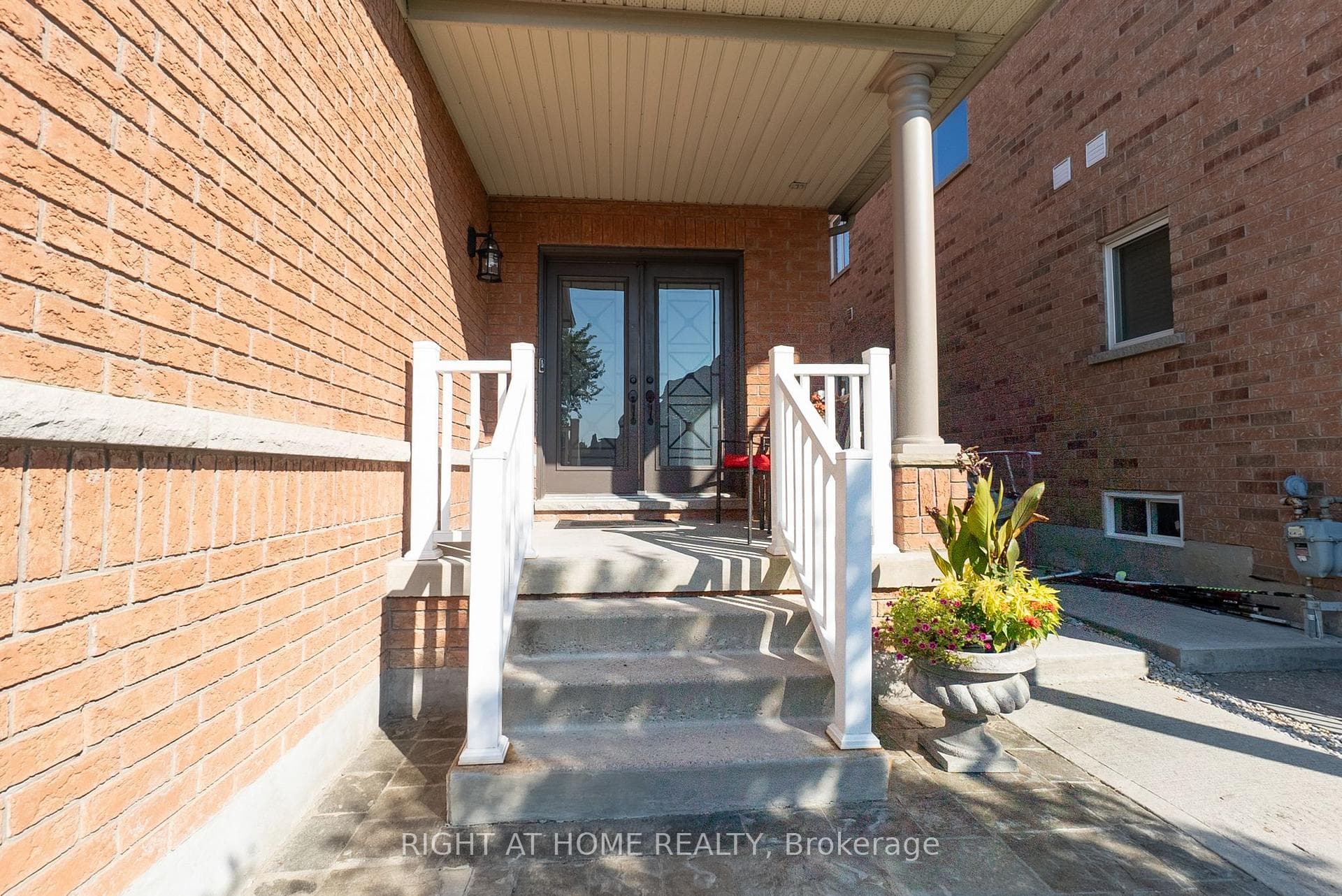 Covered Porch with Double Door