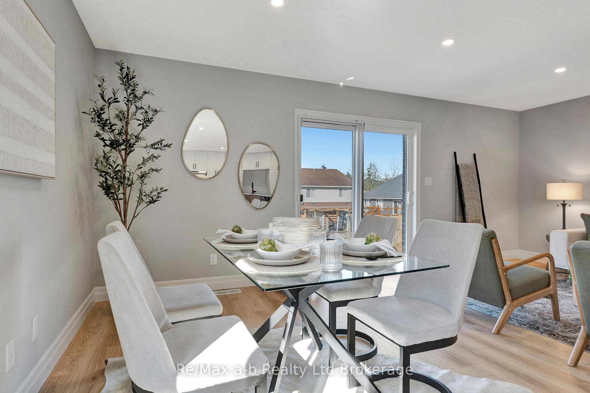 Staged model home