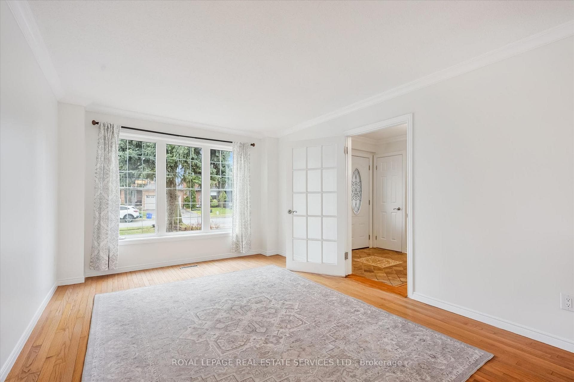 Open Concept Living Room with Hardwood Flooring