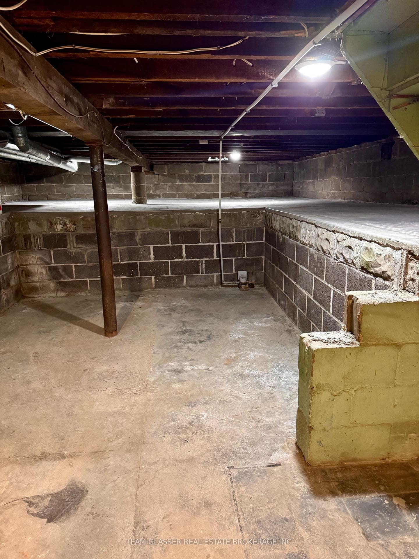 Clean Unfinished Basement