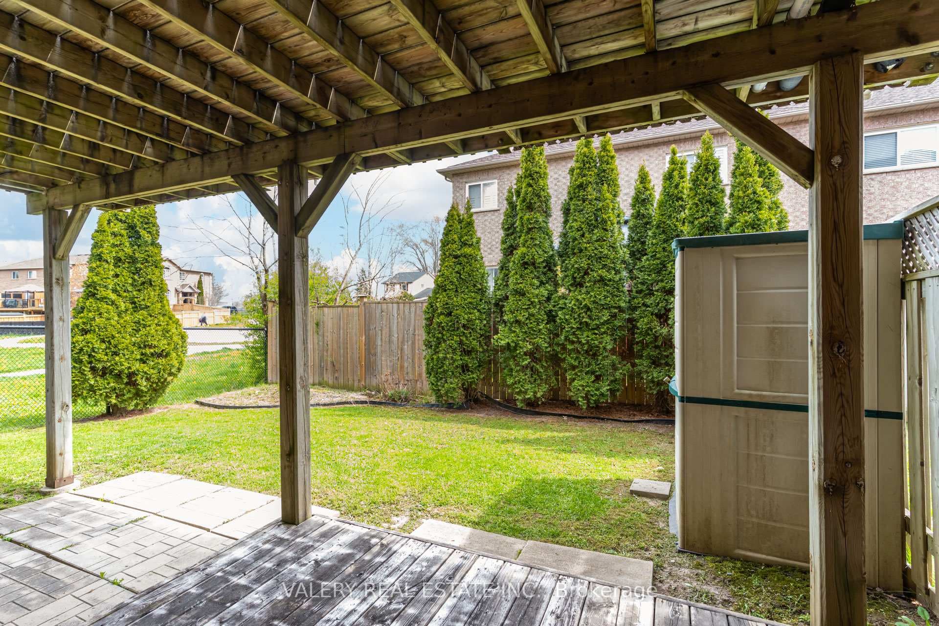 Walk out to backyard