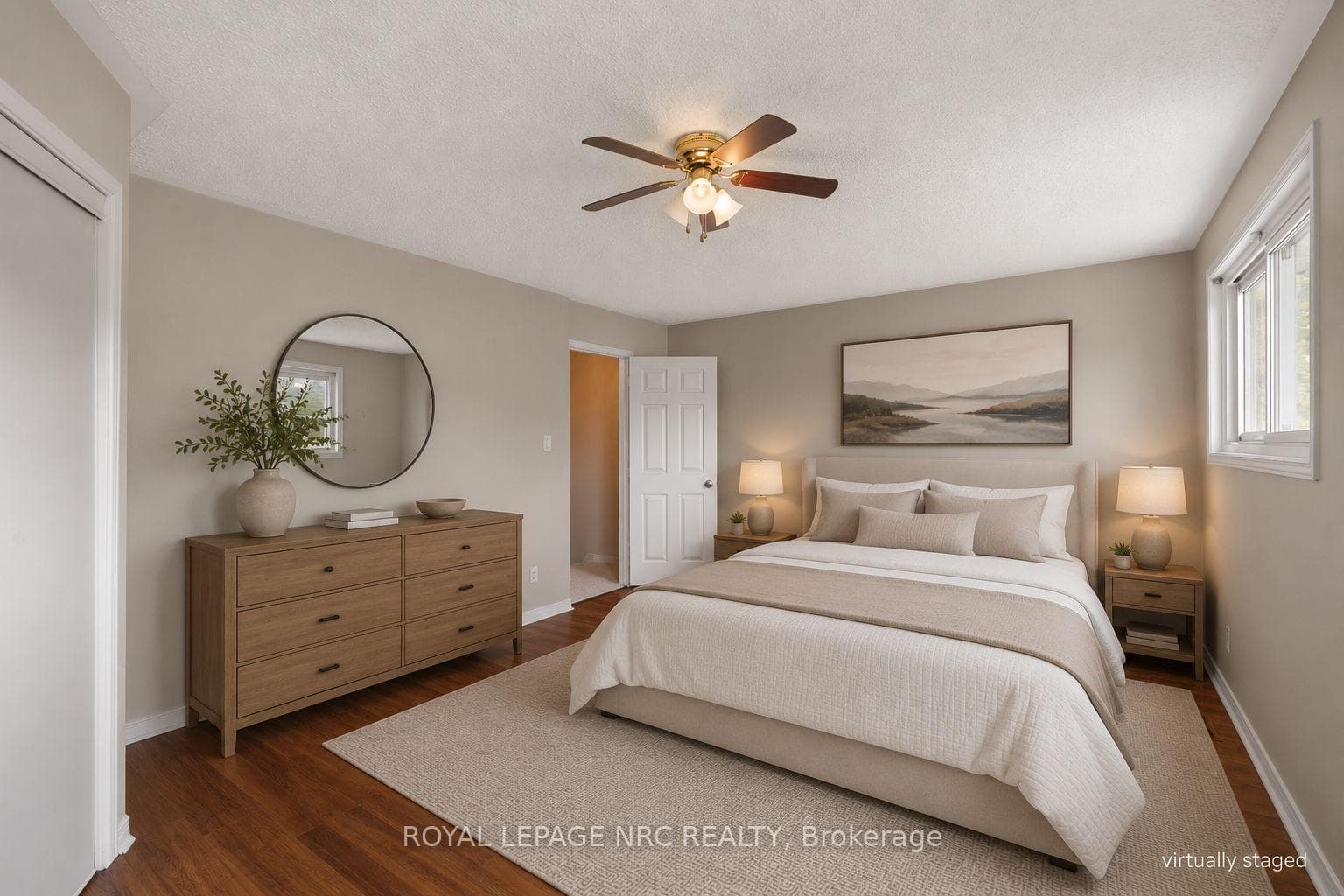 Primry bedroom - Virtualy Staged