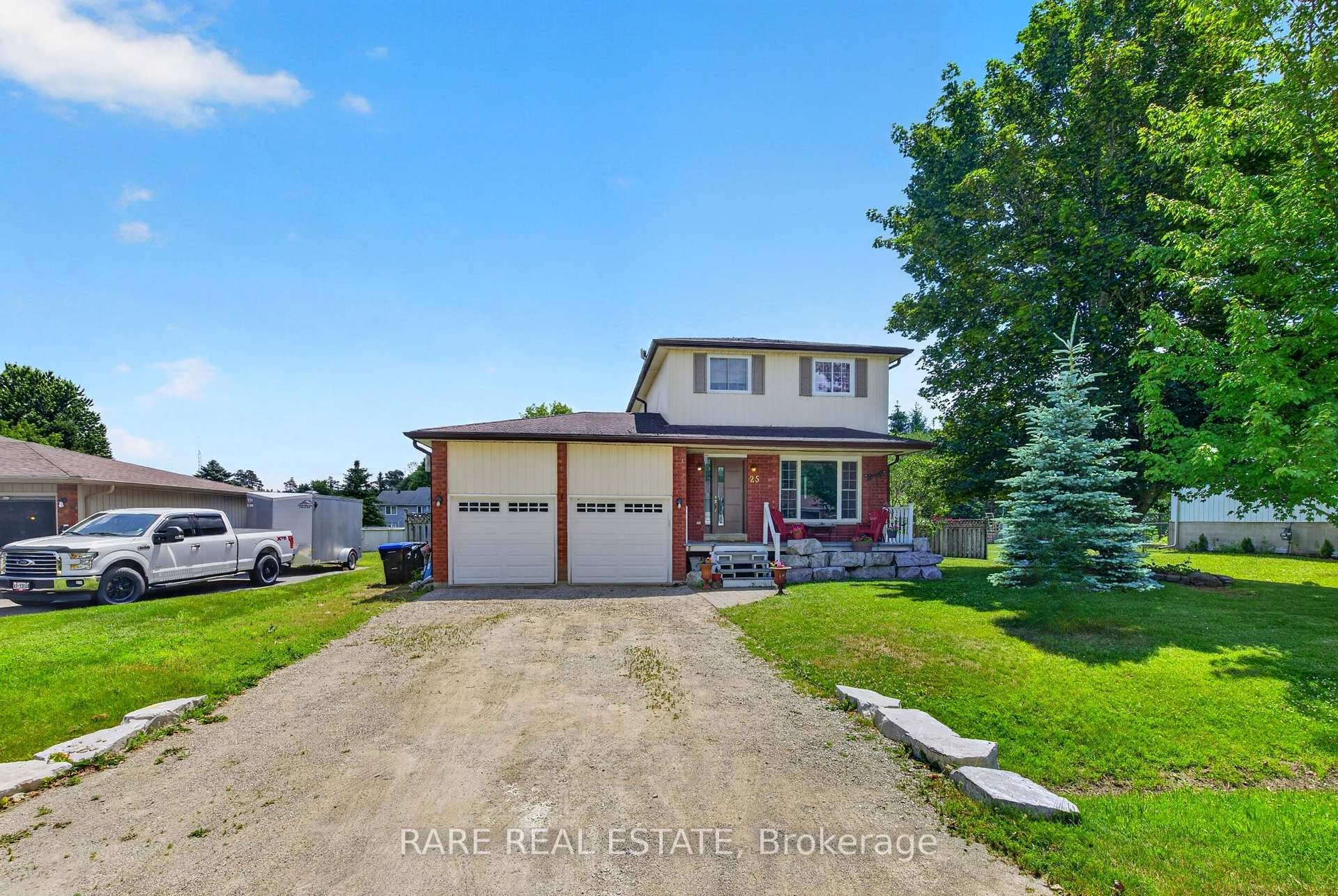 4 Car driveway, double garage.