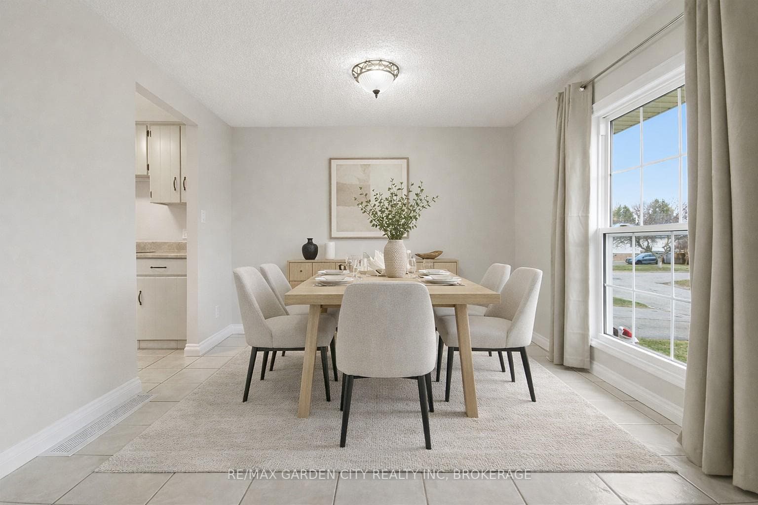 Dining Room. AI staged with furniture.