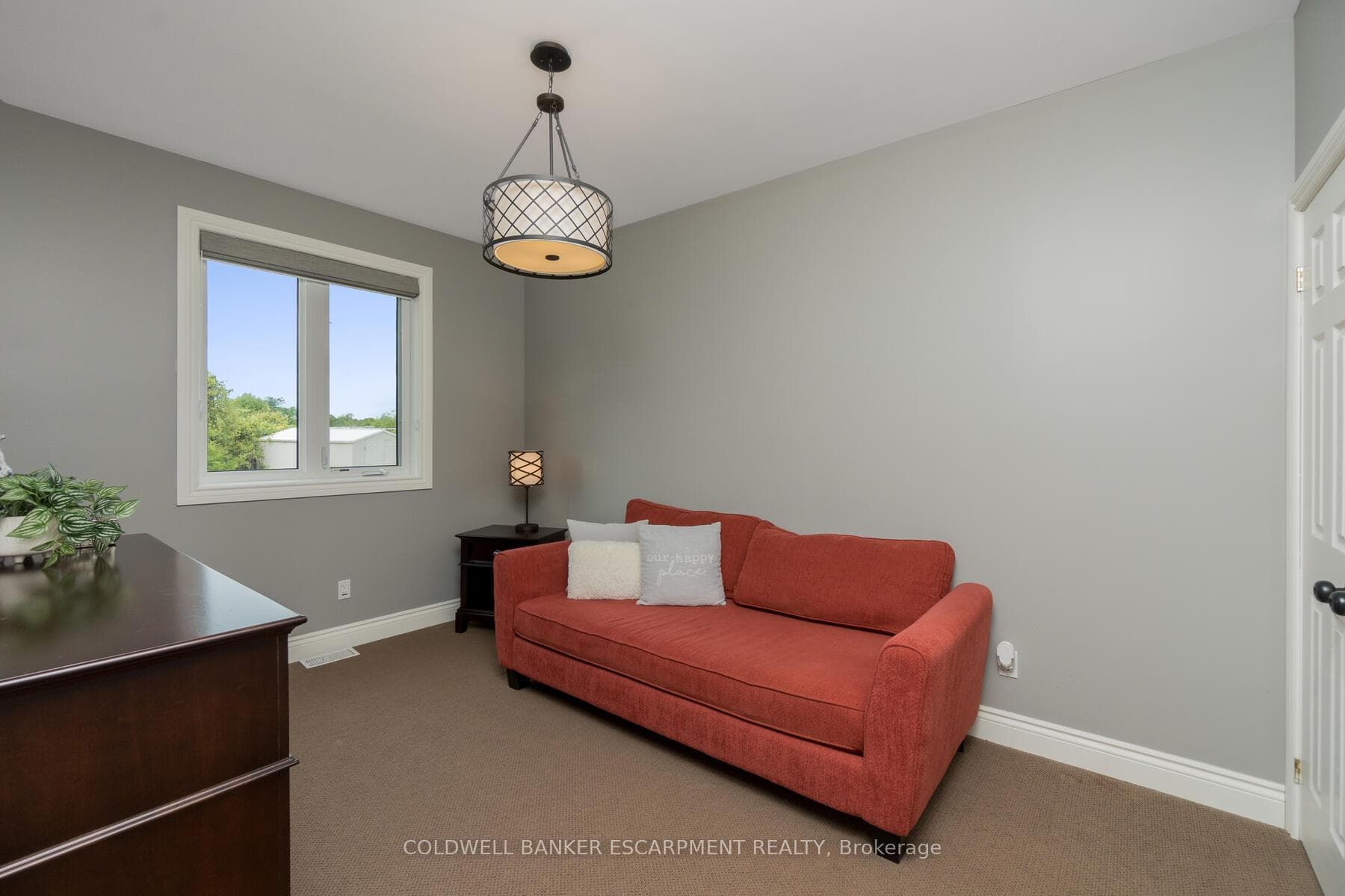 3rd bedroom overlooking the yard